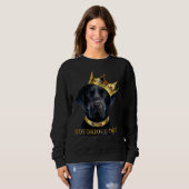 Beruchte hond Black Labrador Retriever Trui (Voorkant volledig)