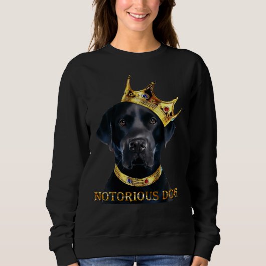 Beruchte hond Black Labrador Retriever Trui (Voorkant)