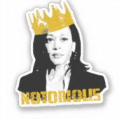 Beruchte Kamala Harris Sticker (Voorkant)