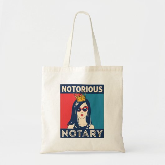 Beruchte Notaris Grappige Parodie Tote Bag (Voorkant)