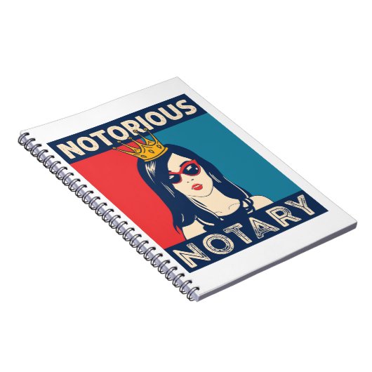 beruchte notaris public Funny Parody Notitieboek (Rechterzijde)