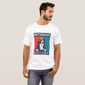 beruchte notaris public Funny Parody T-shirt (Voorkant volledig)
