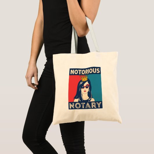 beruchte notaris public Funny Parody Tote Bag (Voorkant (product))