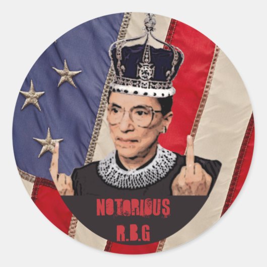 beruchte R.B.G. Ronde Sticker (Voorkant)