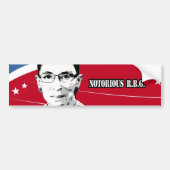 beruchte R.B.G. - Ruth Bader Ginsburg Bumpersticker (Voorkant)