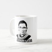 beruchte R.B.G. - Ruth Bader Ginsburg Koffiemok (Voorkant links)