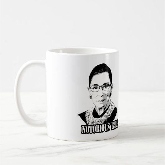 beruchte R.B.G. - Ruth Bader Ginsburg Koffiemok (Links)