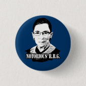 beruchte R.B.G. - Ruth Bader Ginsburg Ronde Button 3,2 Cm (Voorkant)