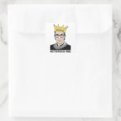 beruchte RBG BLACK - Ruth Bader Ginsburg Vierkante Sticker (Tas)