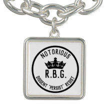 Beruchte RBG Dissent Persists Resist Square Charm