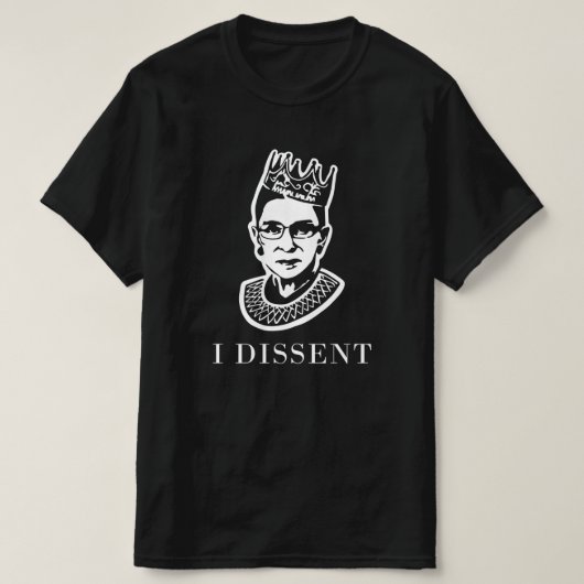 Beruchte RBG - Ik ben het niet eens met Ruth Bader T-shirt (Design voorkant)