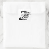beruchte RBG, onderschat meisjes nooit met een boe Vierkante Sticker (Tas)