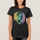 beruchte RBG: Ruth Bader Ginsburg Glitter Rainbow T-shirt (Voorkant)
