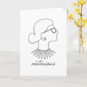 beruchte RBG Ruth Bader Ginsburg Kaart (Gele Bloem)