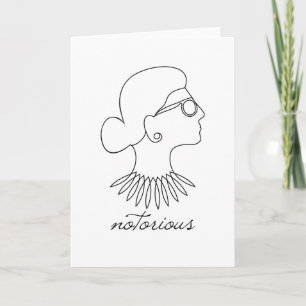 beruchte RBG Ruth Bader Ginsburg Kaart