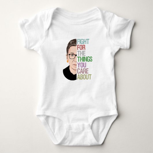 beruchte RBG Ruth Bader Ginsburg Romper (Voorkant)
