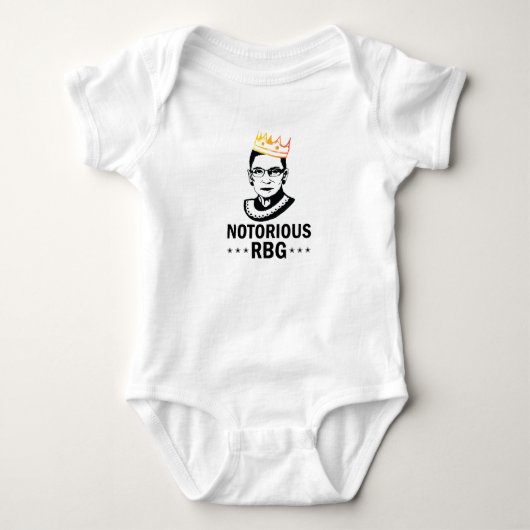 beruchte RBG Ruth Bader Ginsburg Romper (Voorkant)