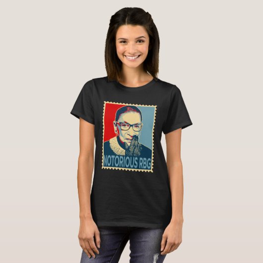 beruchte RBG Ruth Bader Ginsburg T-shirt (Voorkant volledig)