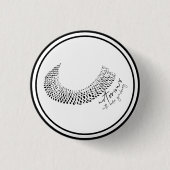 Beruchte RBG Vrouwen Recht Ronde Button 3,2 Cm (Voorkant)
