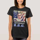 beruchte RGB Ruth Bader Ginsburg Feministische lib T-shirt (Voorkant)