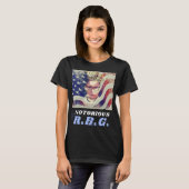 beruchte RGB Ruth Bader Ginsburg Feministische lib T-shirt (Voorkant volledig)