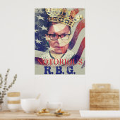 beruchte RGB Ruth Bader Ginsburg Liberal Feminist Poster (Keuken)