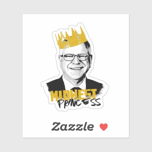 Beruchte Tim Walz - Midwest Princess Sticker (Vel)