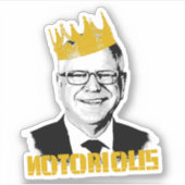 Beruchte Tim Walz Sticker (Voorkant)