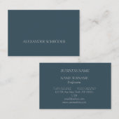 Berufliche, moderne, elegante, minimalistische  visitekaartje (Voorkant / Achterkant)