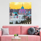 Berühmde luxehotel Hotel Negresco in Nice Frankrij Canvas Afdruk (Insitu (Woonkamer))