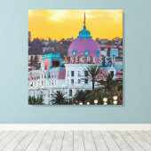 Berühmde luxehotel Hotel Negresco in Nice Frankrij Canvas Afdruk (Insitu (Houten vloer))