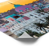 Berühmde luxehotel Hotel Negresco in Nice Frankrij Poster (Hoek)