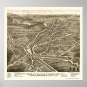 Berwick, ME & Great Herfsten, NH Panoramic Map - 1 Poster (Voorkant)