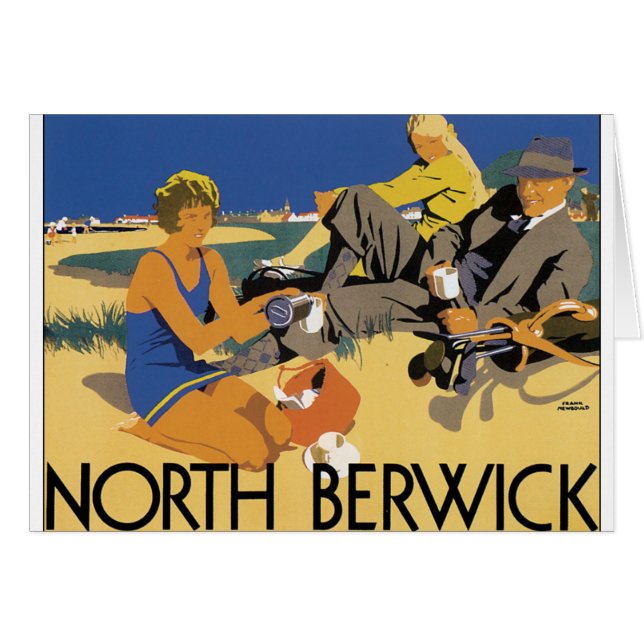 Berwick, Schotland Vintage-poster (Voorkant Horizontaal)
