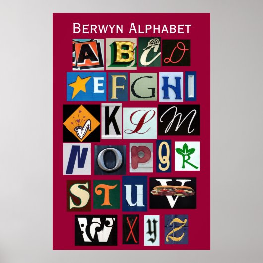 Berwyn Alphabet Poster (Voorkant)