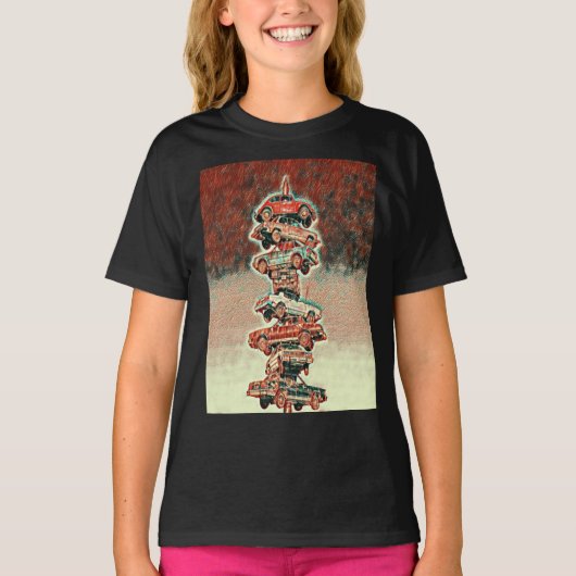 Berwyn car spindle, Berwyn, Illinois Red Shades Cl T-shirt (Voorkant)