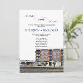 Berwyn Train Depot Housewarming Invitation Save The Date (Staand voorkant)