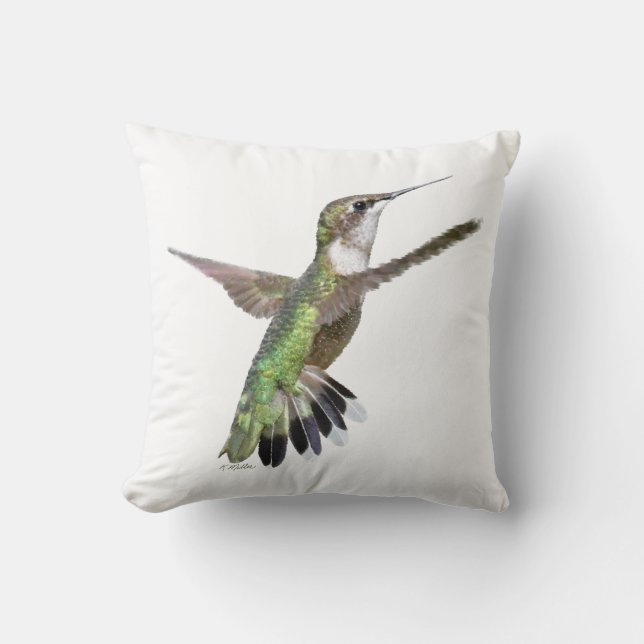 Berylline hummingbird kussen (Voorkant)