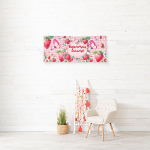Bes Berry Eerste Verjaardag Spandoek