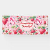 Bes Berry Eerste Verjaardag Spandoek (Horizontaal)