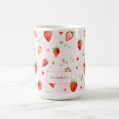 Bes Botanische Roze Hartjes Monogram Koffiemok (Center)