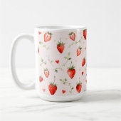 Bes Botanische Roze Hartjes Monogram Koffiemok (Links)