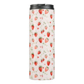 Bes Botanische Roze Hartjes Monogram Thermosbeker (Achterkant)