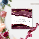 Bes, Bourgondië, Rood, Blauwe Krans Quinceañera Kaart