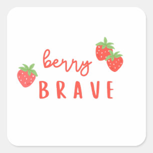 bes brave kinderkanker ziek kinderen schattig vierkante sticker