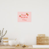 bes brave kinderkanker zieke kinderen aangepaste n poster (Keuken)