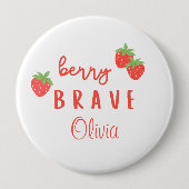 bes brave kinderkanker zieke kinderen aangepaste n ronde button 4,0 cm (Voorkant)
