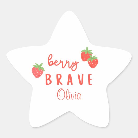 bes brave kinderkanker zieke kinderen aangepaste n ster sticker (Voorkant)