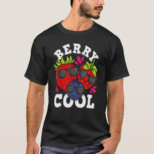 Bes Cool Aardbei Pun Blauwe Bes Framboos Vrucht T-shirt