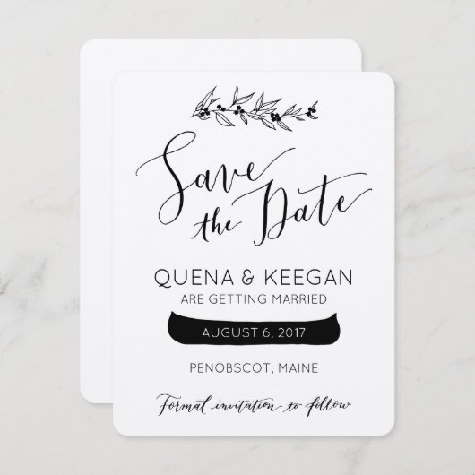 Bes en Kano Redden de Dag Save The Date (Voorkant / Achterkant)